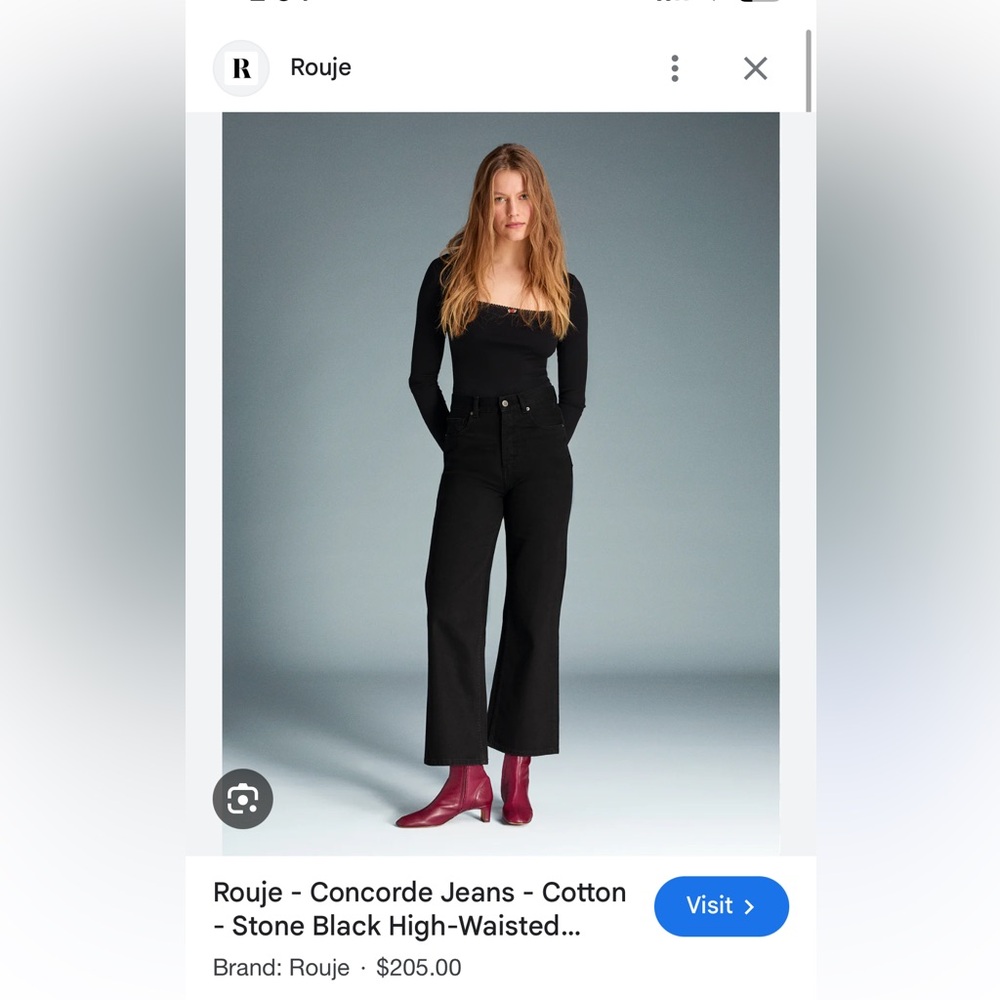 Rouje Black Concorde Jeans 26
